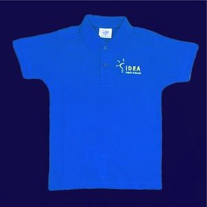 Idea Public Schools Uniform Polo, Unisex, Blue, Size Youth XL